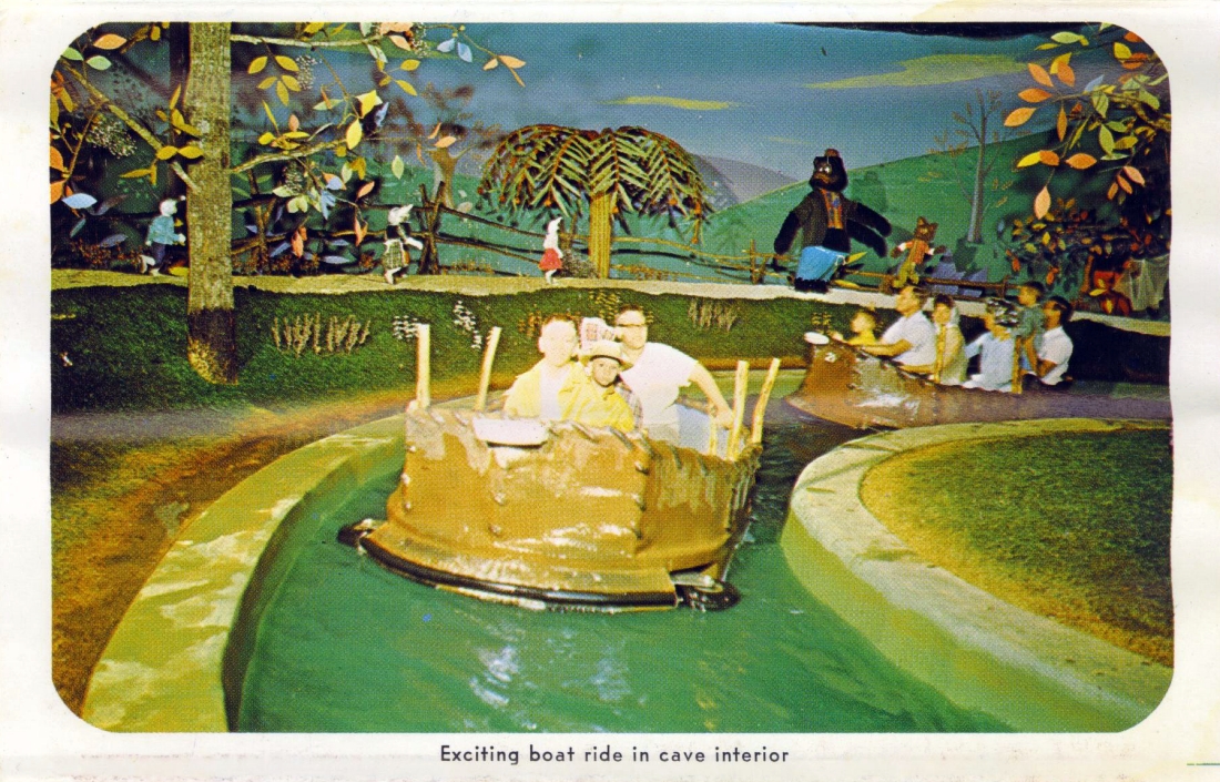 Six Flags postcard Boat Ride
