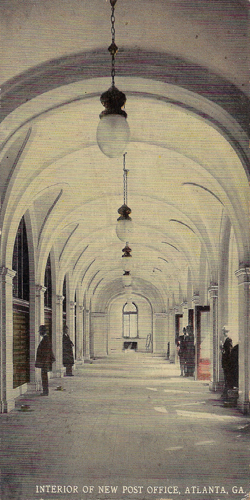 Post Office
postcard showing interior